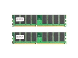 2 Piezas Módulo De Memoria De Escritorio Ddr 1gb 226mhz Pc2100 Doble Cara 16 Granos Componente Electrónico