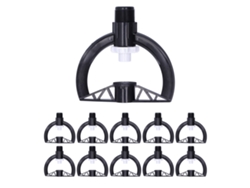 Aspersor Rotatorio De 10 Piezas Con Rosca Macho G3/4 Para Jardín, Césped E Invernadero.