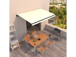 Toldo Retrã¡til Manual 450x350 Cm Cor Creme Dkd Home Decor