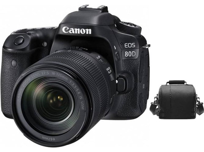 Kit Cámara Réflex CANON EOS 80D EF-S 18-135mm F3.5-5.6 IS USM+Bolsa