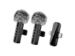 Micrófonos Lavalier Inalámbricos SE83, para iPhone y Android Hexinyigjly (2 Unidades)