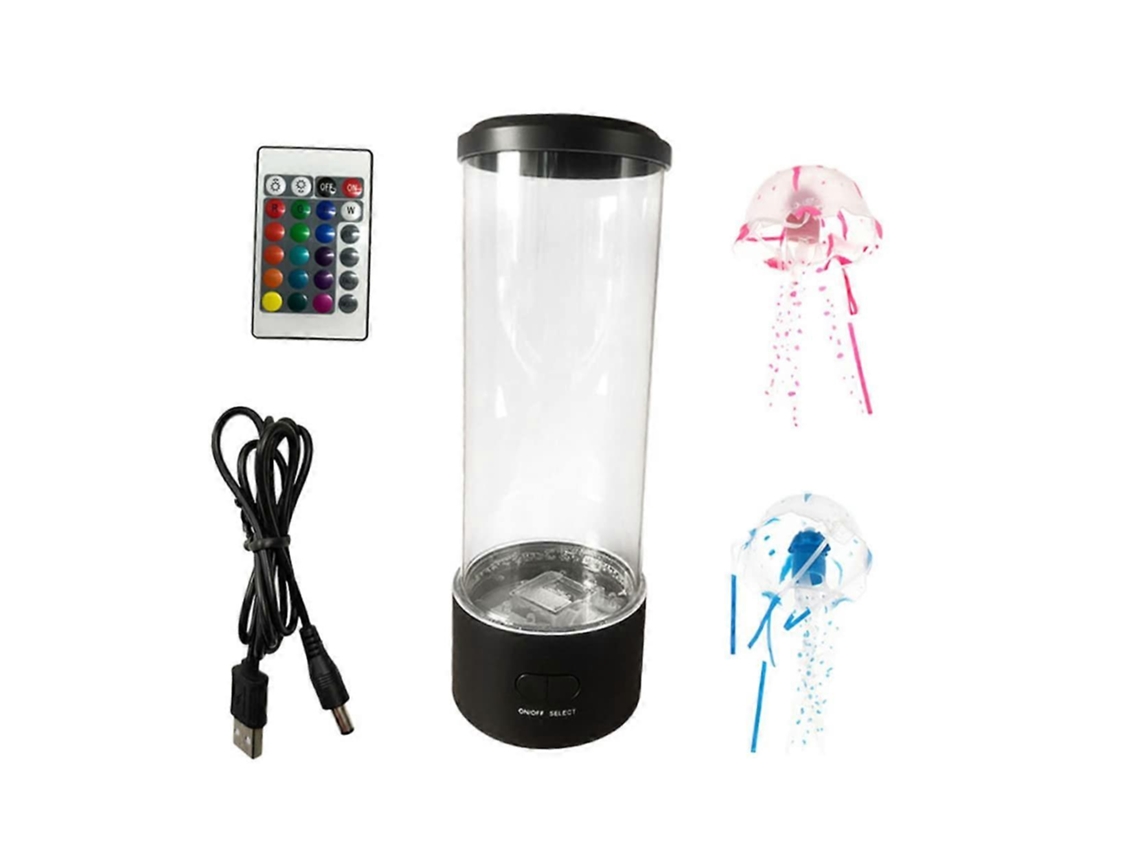 Luz LED para acuario, medusas, lámpara ambiental para peces, luz nocturna LED multicolor en ABS Rosewell