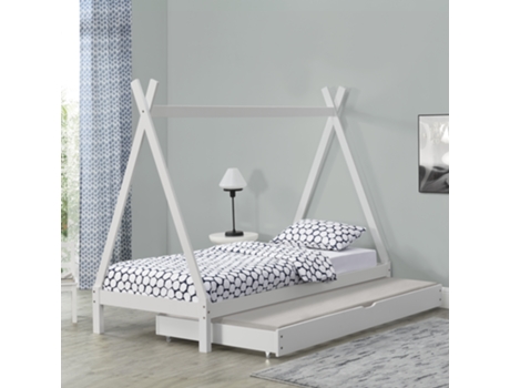 Estructura de Cama Infantil [EN.CASA] (Blanco - Madera - 90 x 200 cm)
