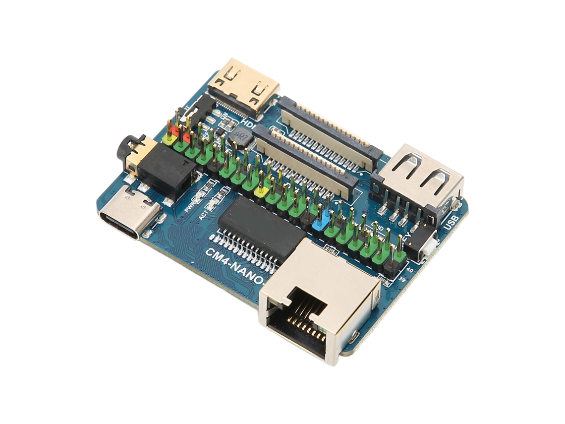 Placa Base Mini Para Raspberry Pi Cm4 Con Múltiples Interfaces 4k 30fps Usb2.0 Csi Entrada 5v
