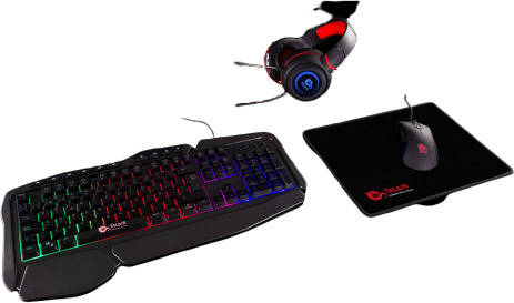 Bundle Gaming TALIUS V2 (Teclado + Ratón + Auriculares + Alfombrilla)