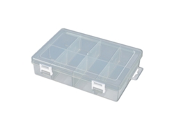 Caja de plástico transparente, para guardar decoraciones Kofihety