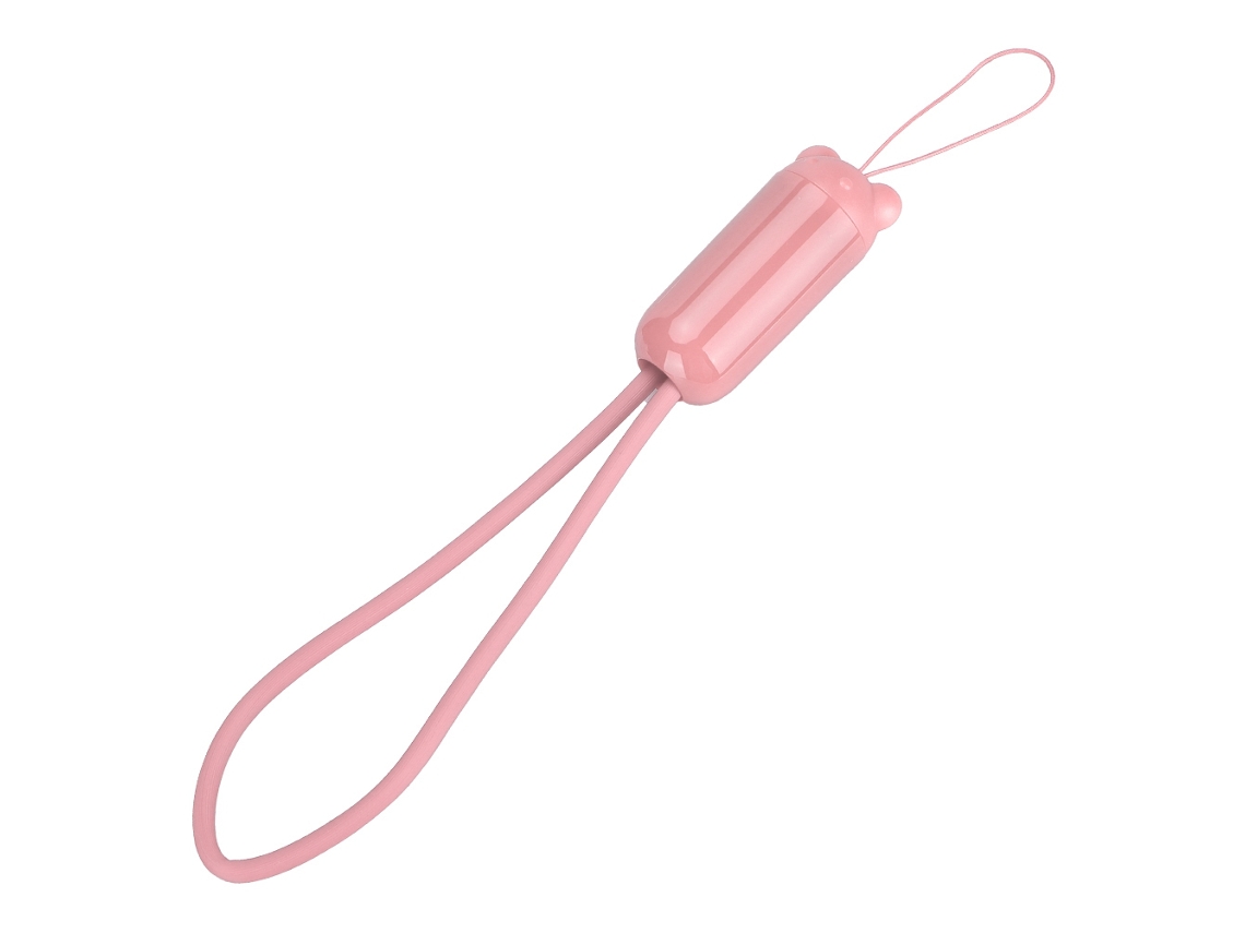 Cable de datos rosa con diseño de oso, portátil, para Apple, con transferencia de datos y carga EOOCOO