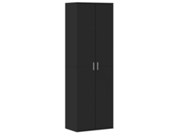 Aparador Alto VIDAXL Negro Madera contrachapada (60x35x180 cm)