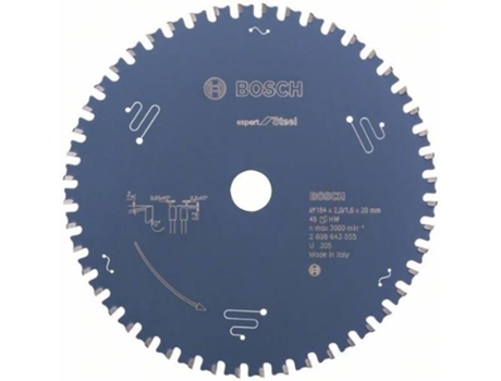 Disco de Sierra Circular BOSCH Expert para Acero 184x20x2.0 mm - 48