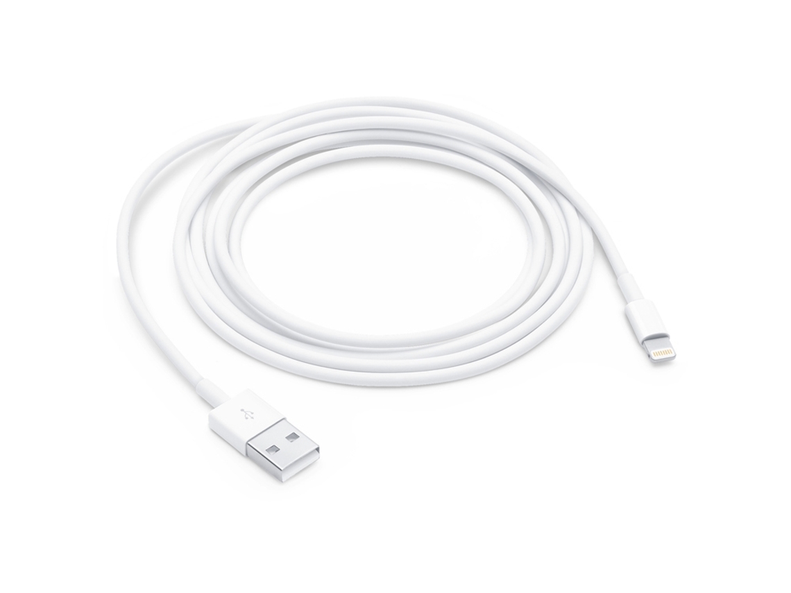 APPLE Cable de carga y sincronización Lightning a USB-A 2.0 de 2 m Blanco