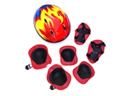 Equipo De Protección Infantil Con Casco Ajustable Rodilleras Coderas Muñequeras 7 Piezas Para Patinaje En Línea