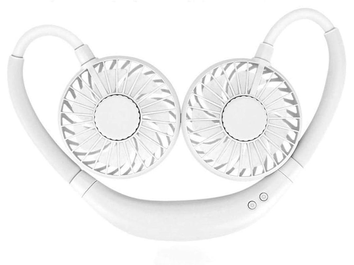 Mini Ventilador Portátil Colgante Para El Cuello Con Carga Usb Ideal Viajes Al Aire Libre