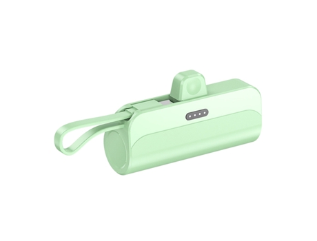 Powerbank Portátil 6000mAH 2 em 1 Lightning + Type-C M2 TEC M2-23 Verde Agua