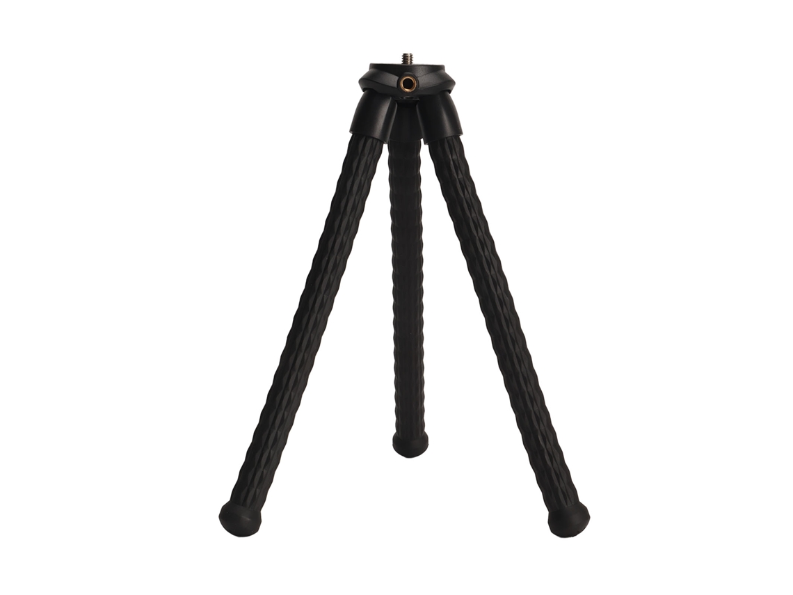 Tripé Flexível Mini Portátil Com Suporte Para Celular Oculto E Cold Shoe Mount Para Câmera E Celular