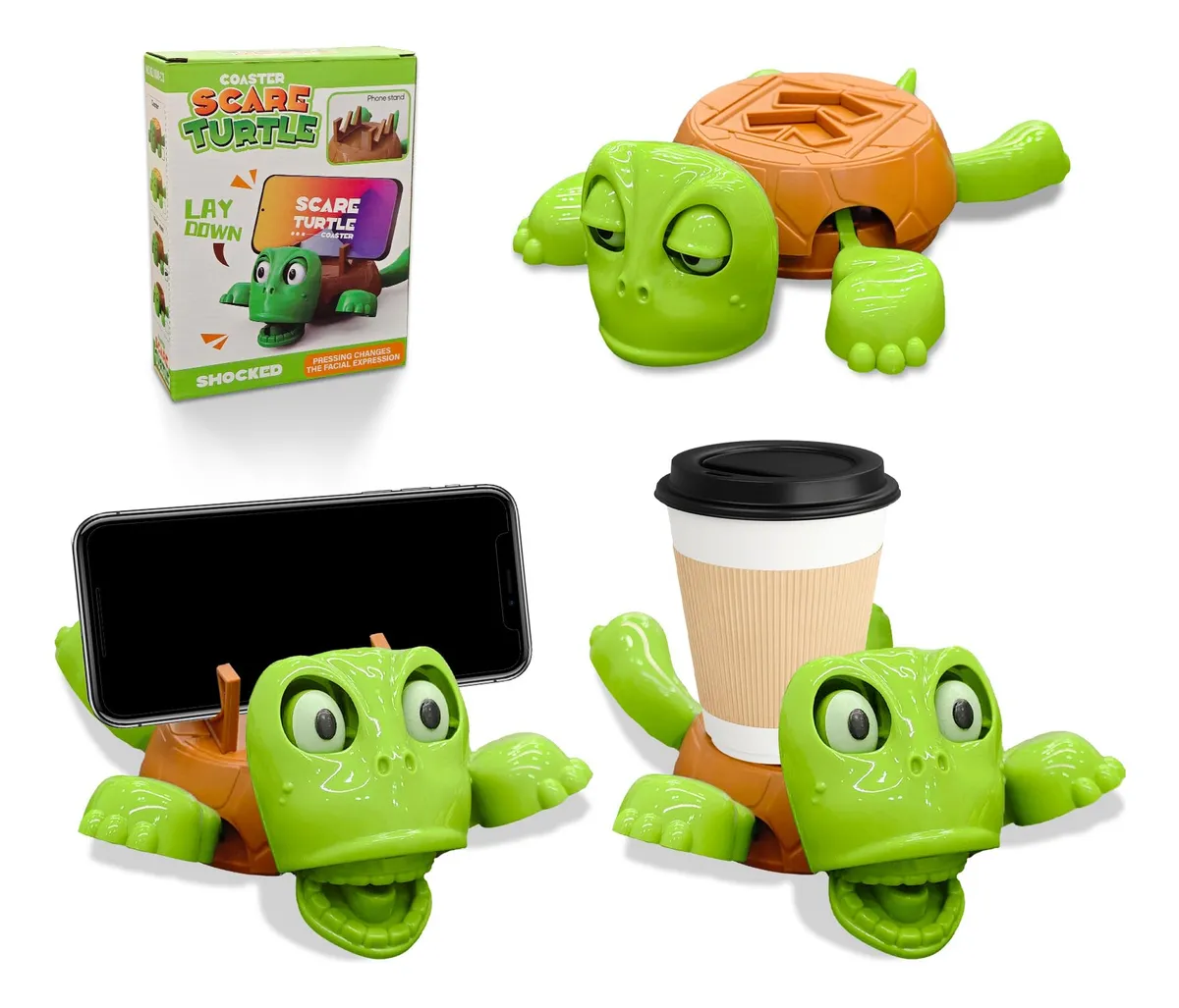 Posavasos multifuncional divertido de tortuga Slowmoose