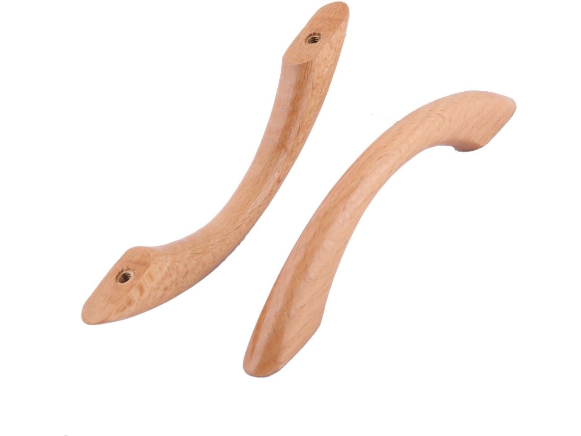 2 Pomos Para Cajones, Tiradores De Madera Para Puertas, Armarios Y Cómodas.