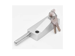 Cerradura Multifuncional Para Puerta De Garaje Universal Con 3 Llaves Para Uso Interior Y Exterior Plata