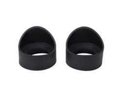 Ocular de goma plegable para microscopio, protector ocular para microscopios