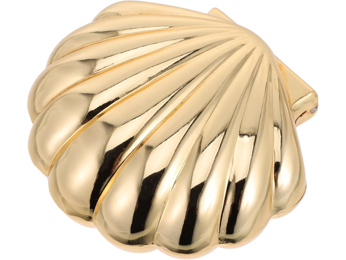 Joyero GOKOCO de zinc con forma de concha decorativa para collares, anillos y pendientes.