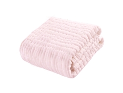 Colcha NEVEANCE Tamaño Práctico Algodón Rosa (95 cmx95 cm)