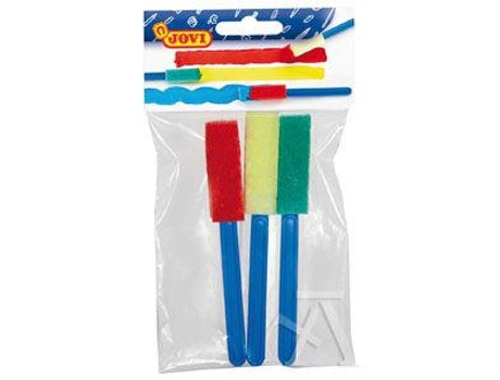 Bolsa Colgable 3 Pinceles Pequeños Espuma Jovi
