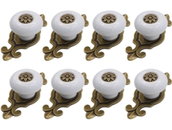 Juego De 8 Tiradores Muebles 74 Mm, Aleación De Zinc