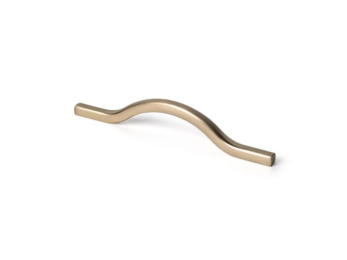 Tirador 96/128 Mm Laton Satinado Largo 140mm