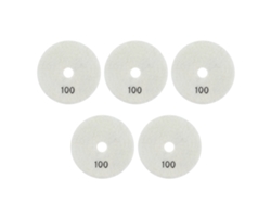 5 Peças Discos De Polimento Úmido De Diamante 4 Polegadas Kit Para Mármore Granito Cerâmica 100 Grit