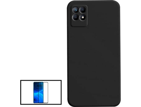 Kit Carcasa + Protector de Pantalla Realme Narzo 50i GIFT4ME Negro
