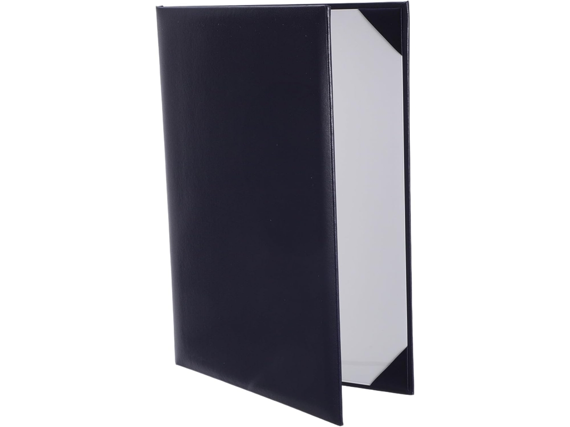 Carpeta Azul Tamaño Carta Para Diplomas, Archivador De Documentos Con Ranuras En Las Esquinas.