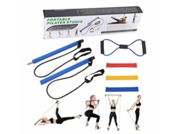 Juego De 5 Piezas De Barra De Pilates Para Fitness (Azul)  DIGITALLAB