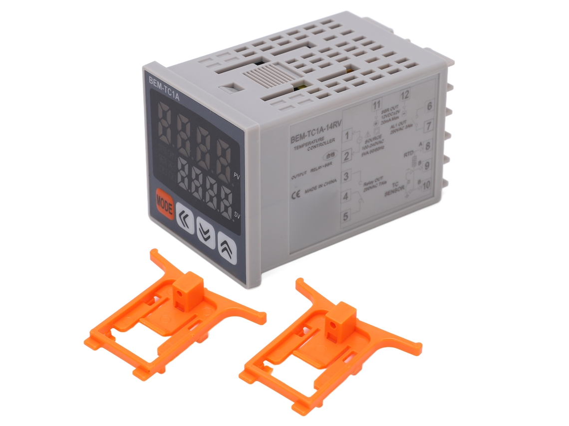 Termostato Digital Inteligente Con Control De Temperatura Pid Y Salida De Relé 100-240 Vca Bem-tc1a-14rv