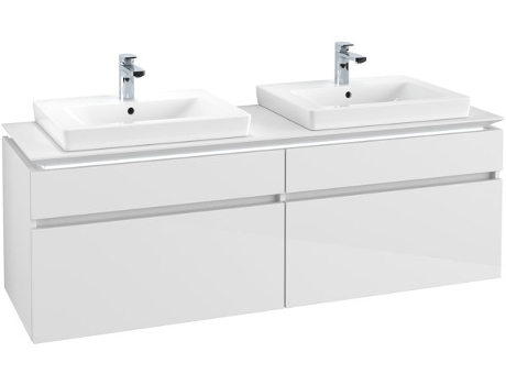 Villeroy &amp Boch Legato Vanity unit B677 1600x550x500mm 2 lavabos iluminación LED