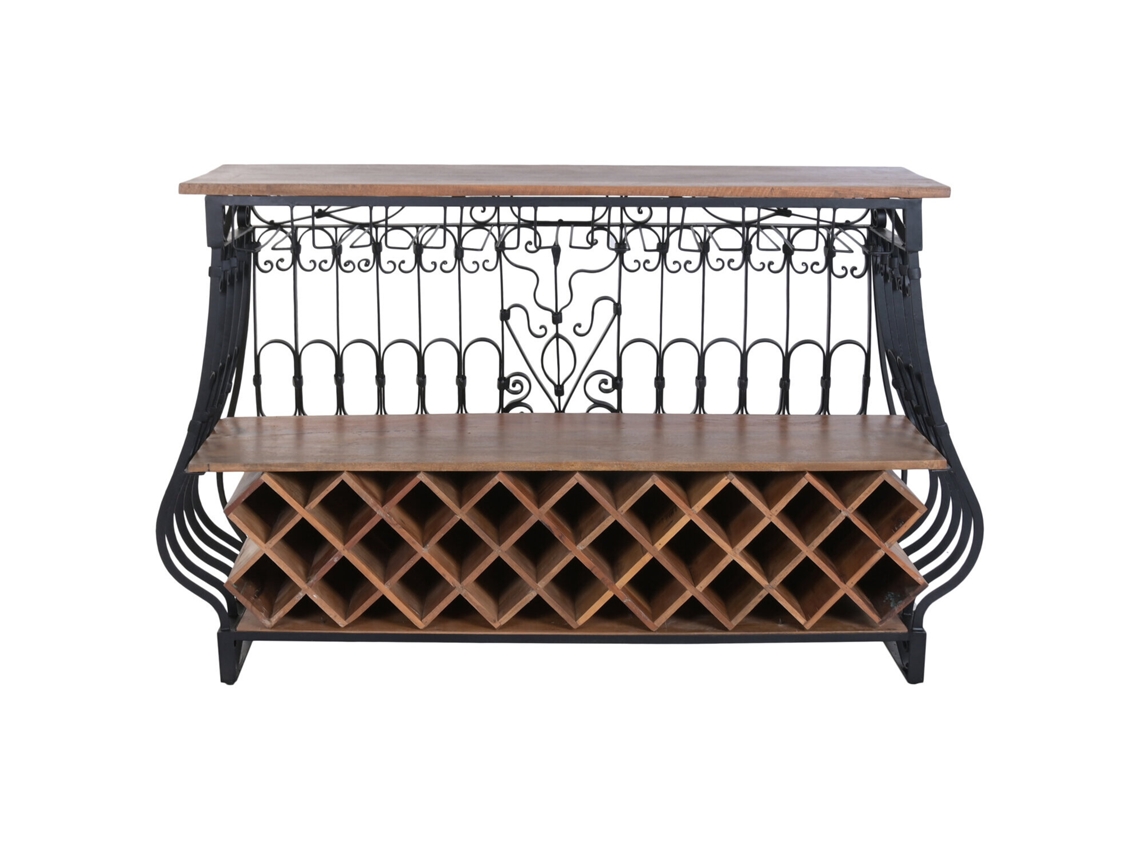 Mueble Bar Metal Madera 144x42x97cm