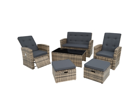 Juego TECTAKE De Rattan Bari