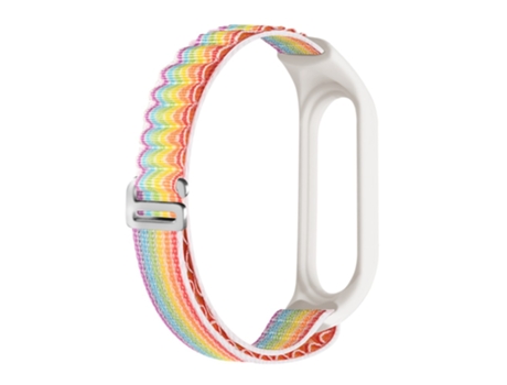 Correa de nailon Gancho en G de bucle alpino ajustable para Xiaomi Mi Band 3/Band 4/Band 5/Band 6/Band 7 - multicolor