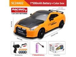 Coche RC 2.4G 4x4, juguete deportivo eléctrico recargable de alta velocidad para niños. Aeuzwr