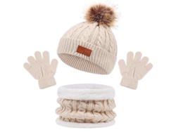 2026-conjunto Tres Piezas Niño Gorro Bufanda Guantes Otoño Invierno 1-5 Años