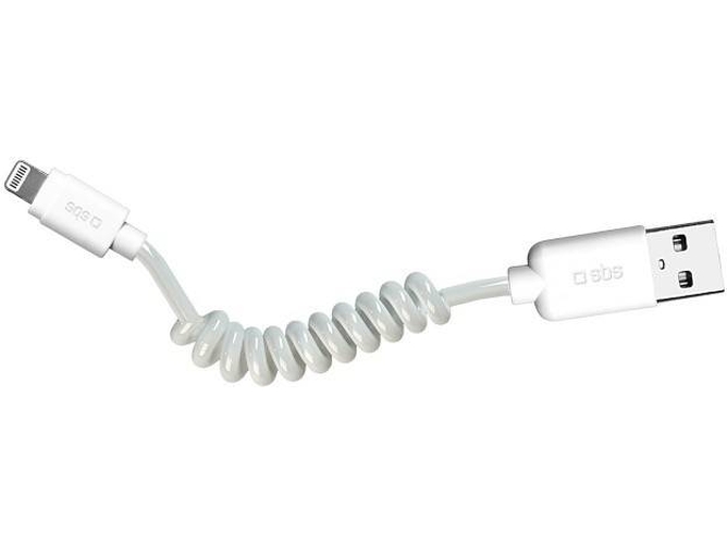 Cable SBS TECABLEUSBIP5SW (USB - Lightning - 0.5 m - Blanco) — USB - Lightning | 0.5 m