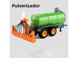 Tractor de juguete con control remoto, simulación de maquinaria agrícola, modelo de coche de ingeniería, incluye batería y control remoto.