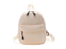 Mochila de color liso para mujer, ideal para estudiantes, la escuela, viajes y compras. Hecha de nailon color caqui, combina con todo.