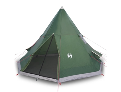 Tienda de campaña tipi para 4 personas impermeable VIDAXL verde