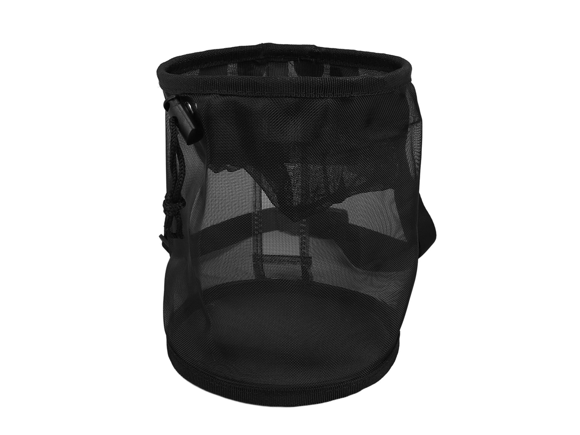 Jaula portátil de malla de nailon negro para mariposas con ventilación.