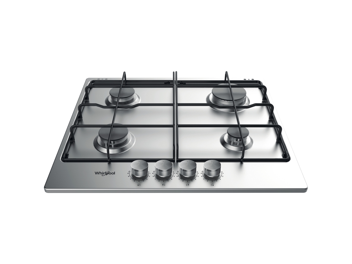 TGML 650 IX placa Aço inoxidável Embutido 58 cm Gás 4 zona(s) WHIRLPOOL