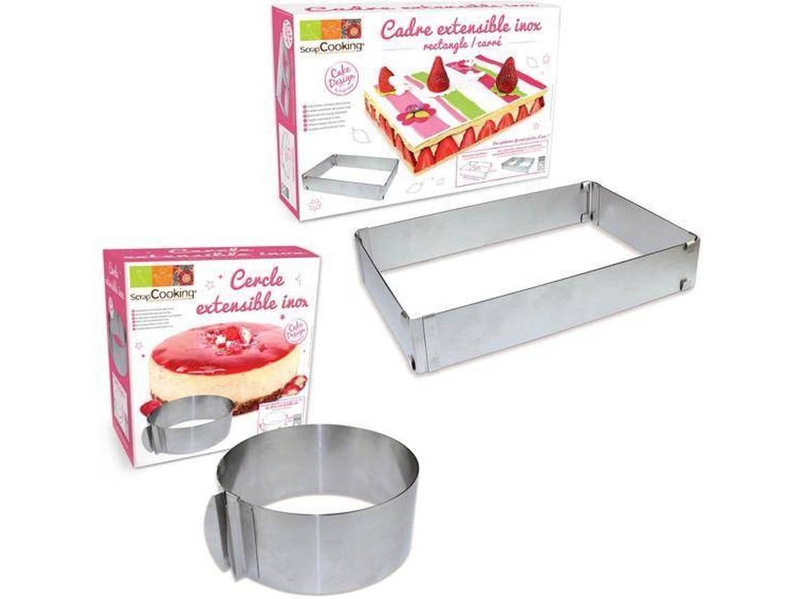 Marcos Extensibles SCRAPCOOKING Círculo y Rectángulo (Acero - 2 Un)