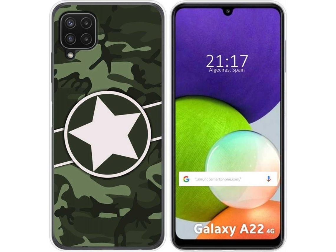 Carcasa Samsung Galaxy A22 4G / M22 TUMUNDOSMARTPHONE Camuflaje 01 Multicolor