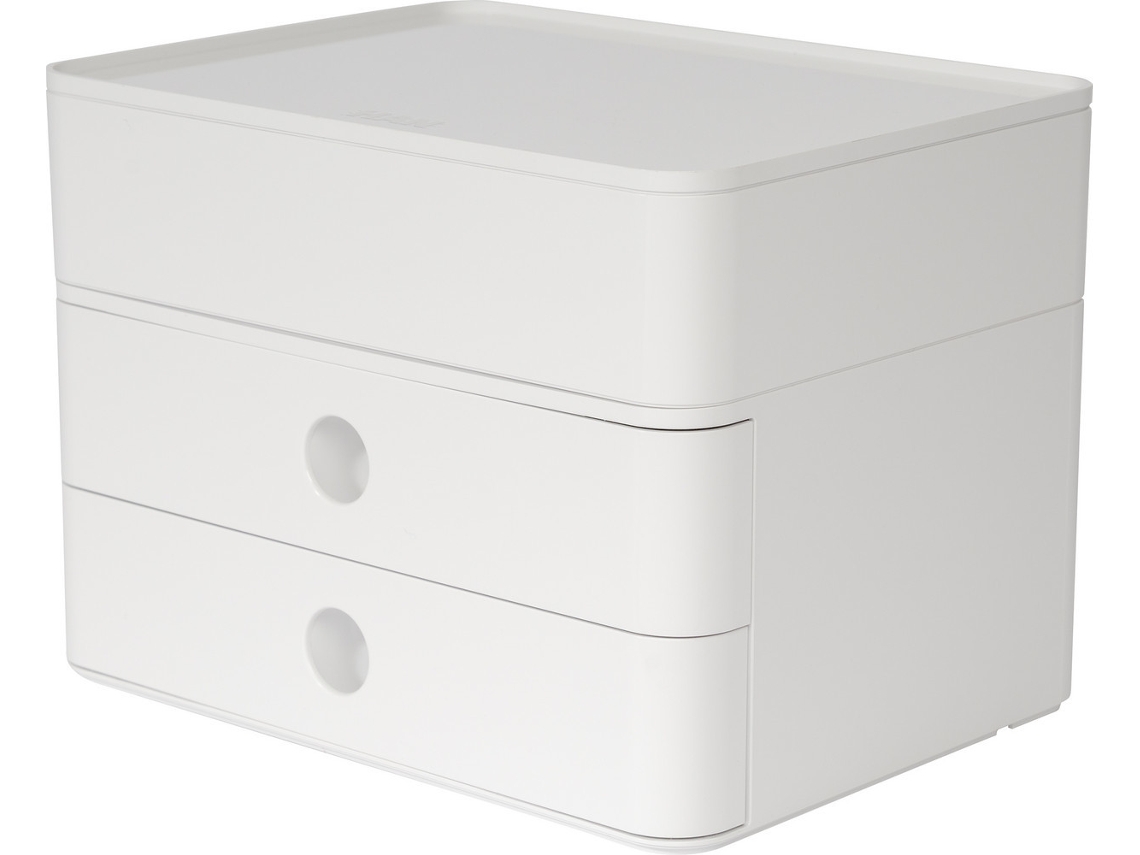 HAN 1100-12 Bandeja de Escritorio/Organizador Plástico Blanco