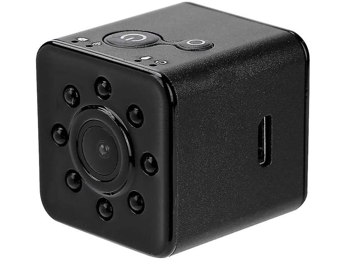 Cámara de bolsillo Sq13 Mini Dv 1080p Wifi con visión nocturna, color negro USHION