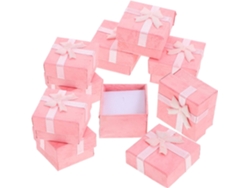 Juego 24 Cajas Papel Joyas Ideales Collares Pulseras Organizador Elegante Cumpleaños Mesas Postres Rosa