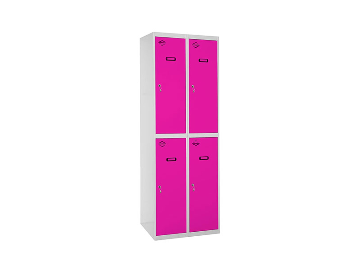 Simonlocker Profesional Tandem Desmontable 2/4 300 600 Gris/Rojo SIMON RACK